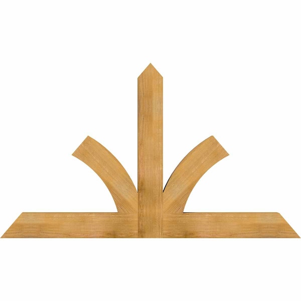 Ekena Millwork Richland Rough Sawn Timber Gable Bracket, Western Red Cedar, 72"W x 42"H x 4"D x 6"F, 14/12 Pitch GBW072X42X0406RIC00RWR - main